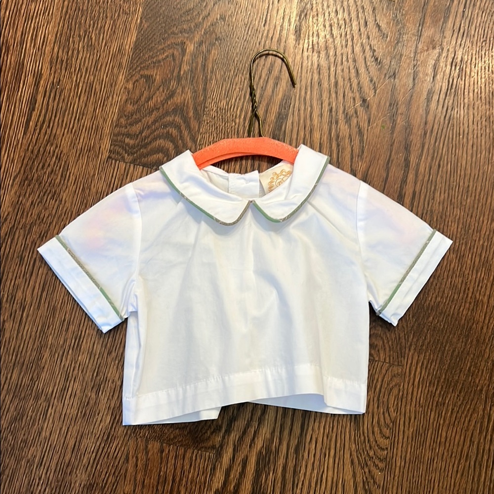 The Beaufort Bonnet Company Green and White Button Down Shirt